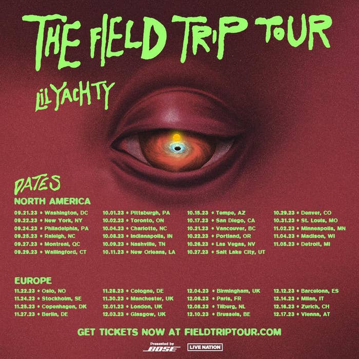 lil yachty tour flyer pictured
