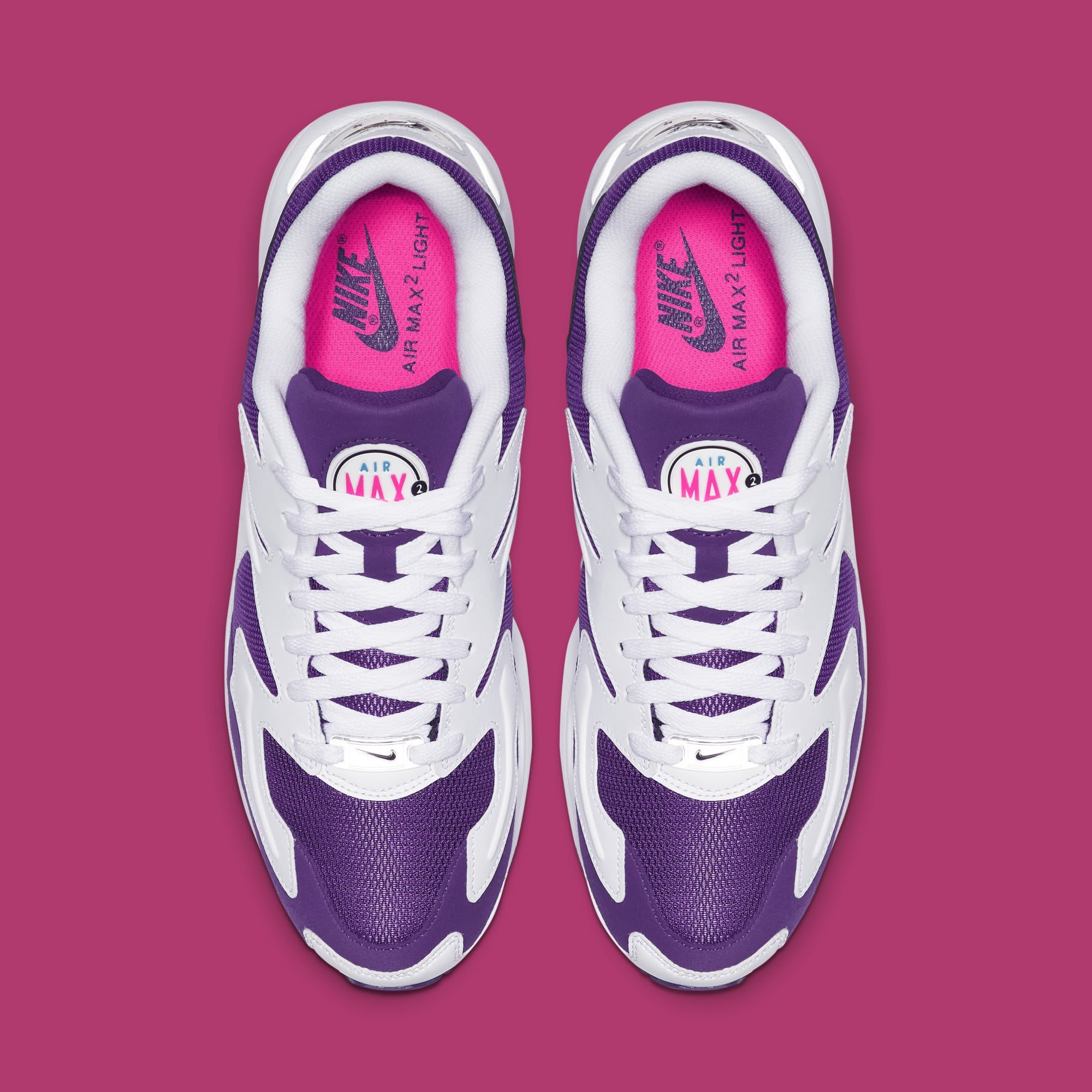 Nike Air Max2 Light &#x27;White/Court Purple-Hyper Pink&#x27; AO1741-103 (Top)