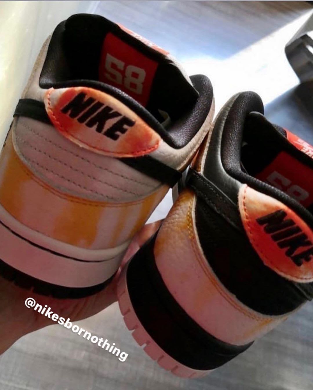 Nike SB Dunk Low &#x27;Raygun Tie Dye&#x27; BQ6832-001 (White and Black Heels)