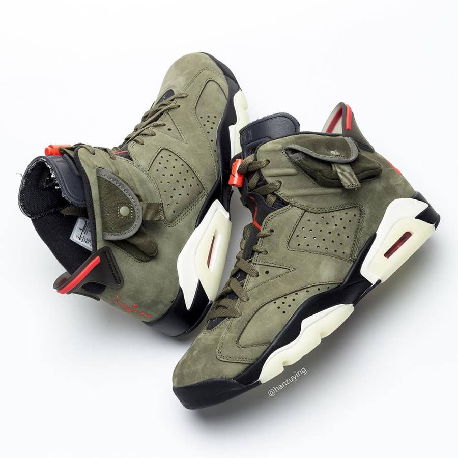 Travis Scott Air Jordan 6 Medium Olive Cactus Jack CN1084-200 Release Date  - SBD