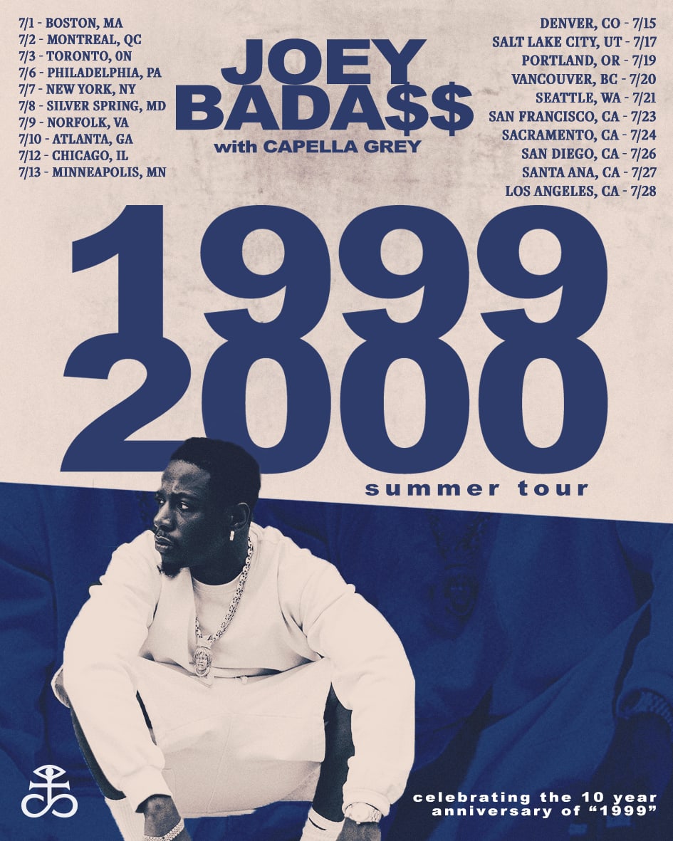 Joey Badass 1999-2000 tour poster