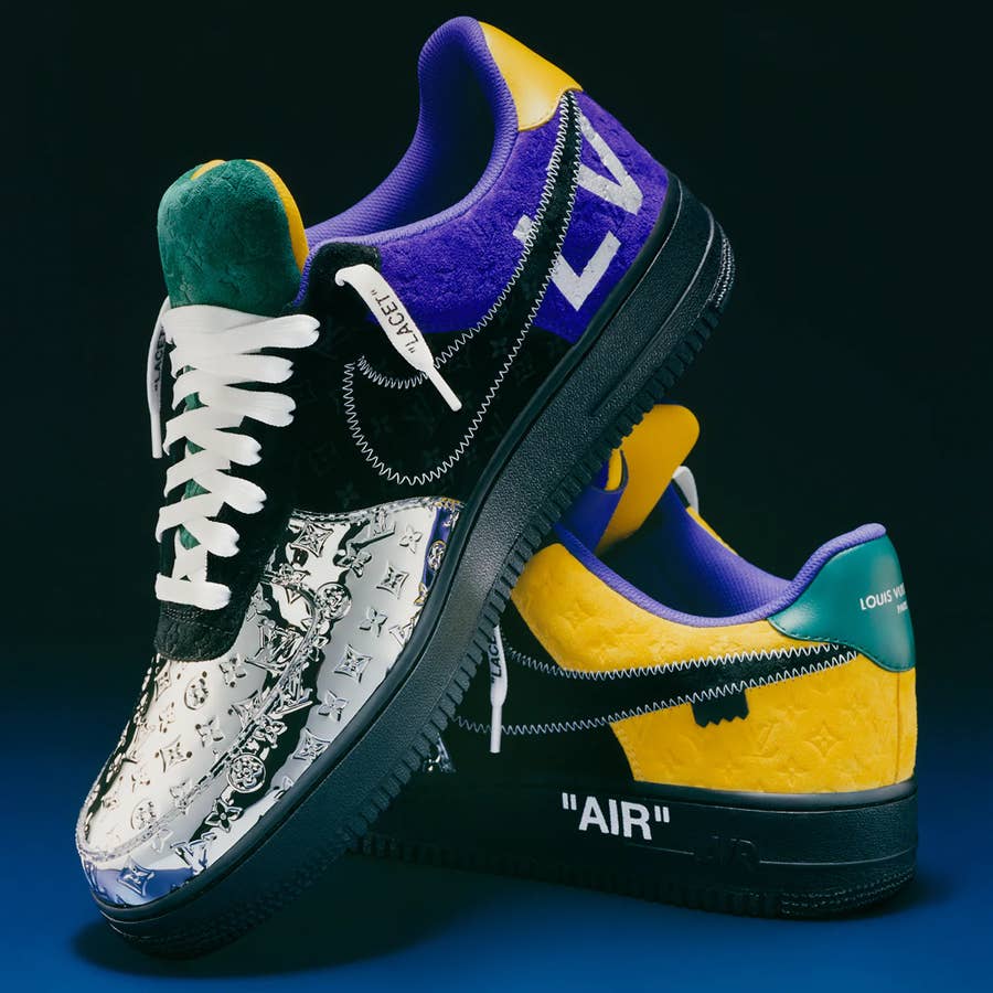 Virgil Abloh Nike x Louis Vuitton Air Force 1 Sneaker Auction Hits