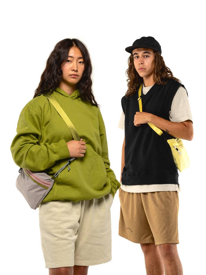 Two models wearing items from the TAIKAN 010 collection.