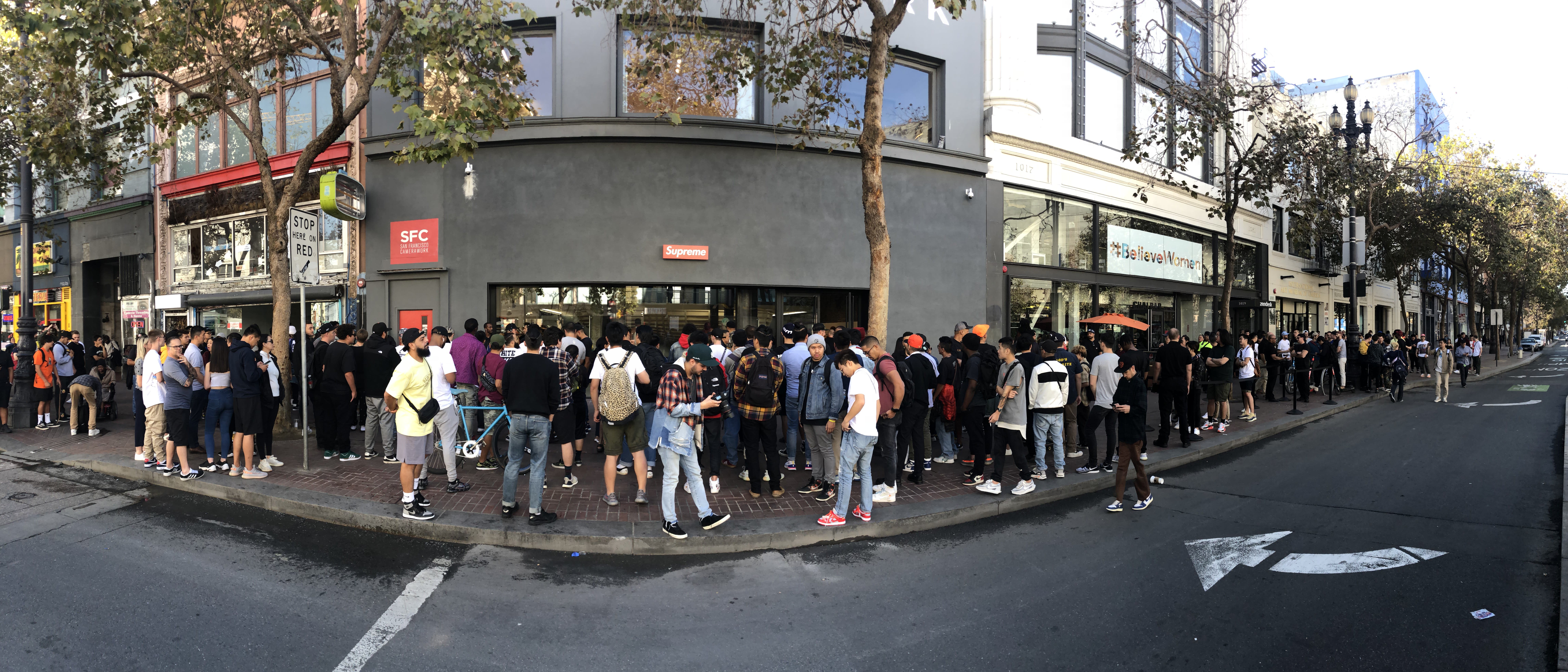 Supreme San Francisco Line Opening Day