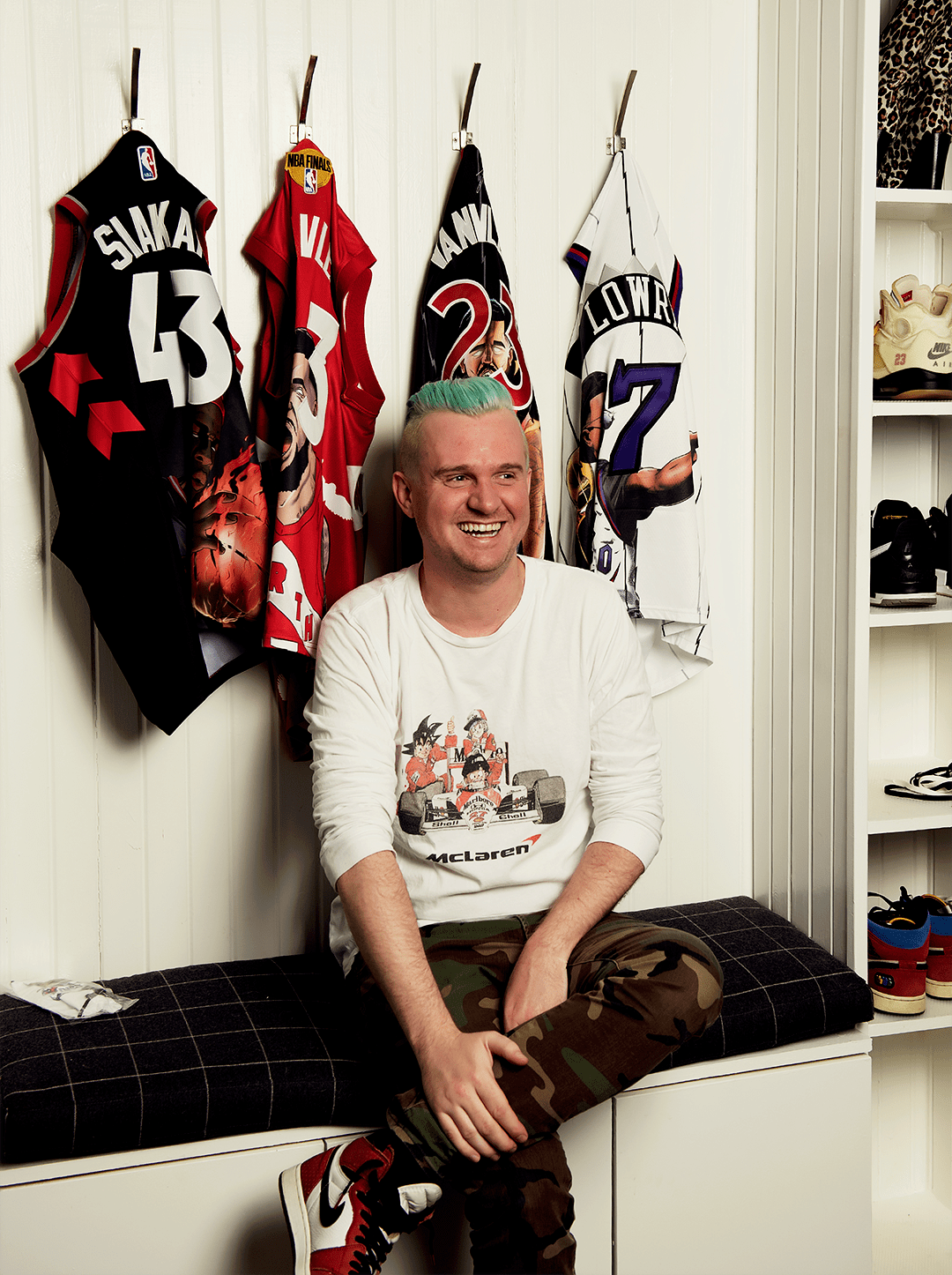 Casey Bannerman, illustrator and shirt designer.