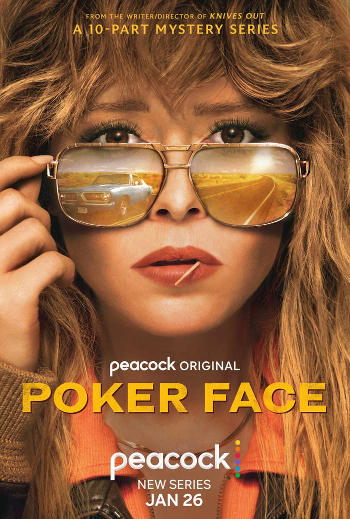 Natasha is pictured in a Poker Face poster