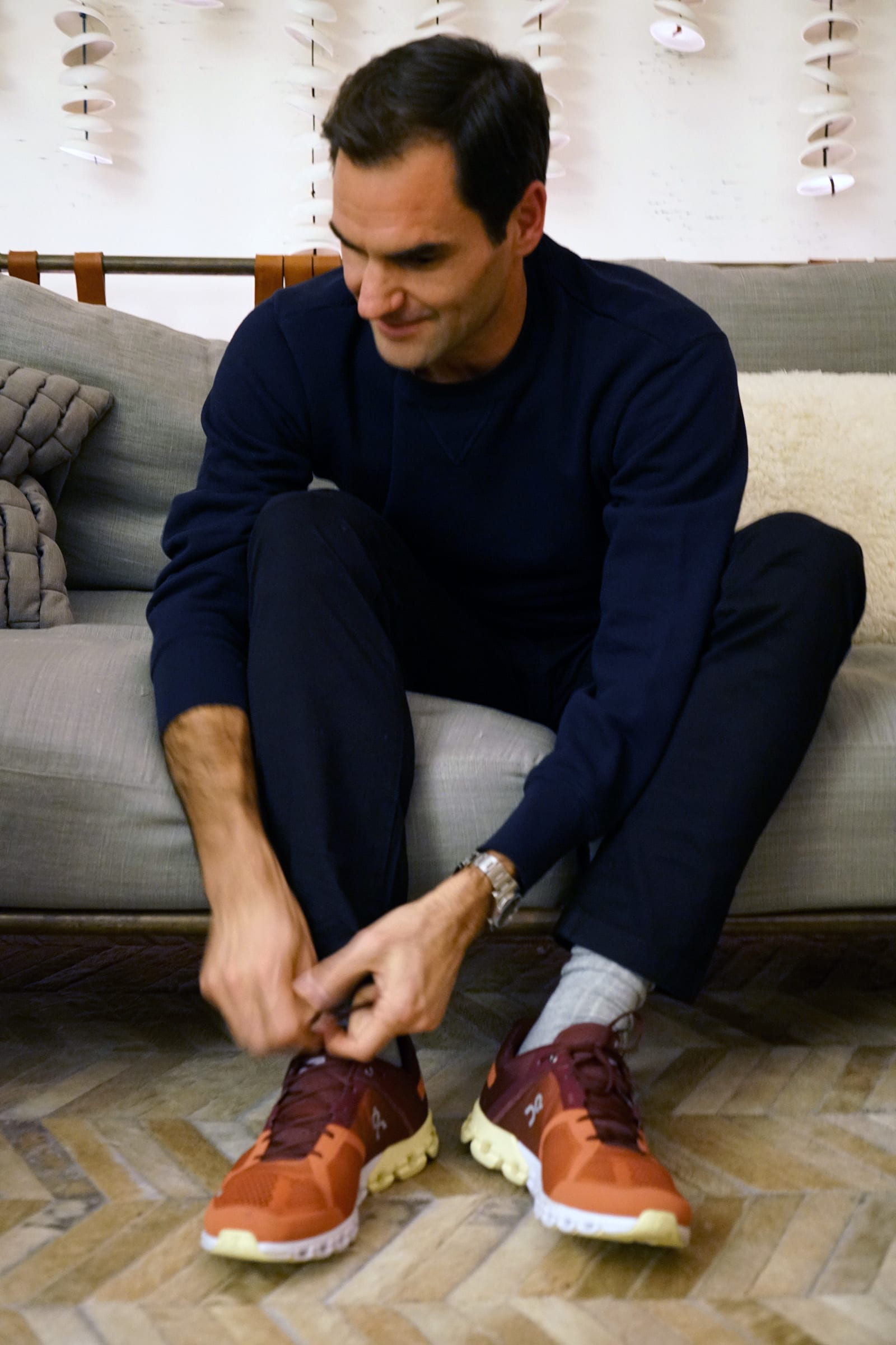 Roger Federer On Sneakers