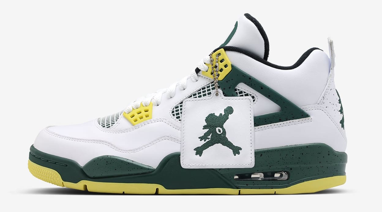 Oregon Ducks Air Jordan 4 Jumpduck