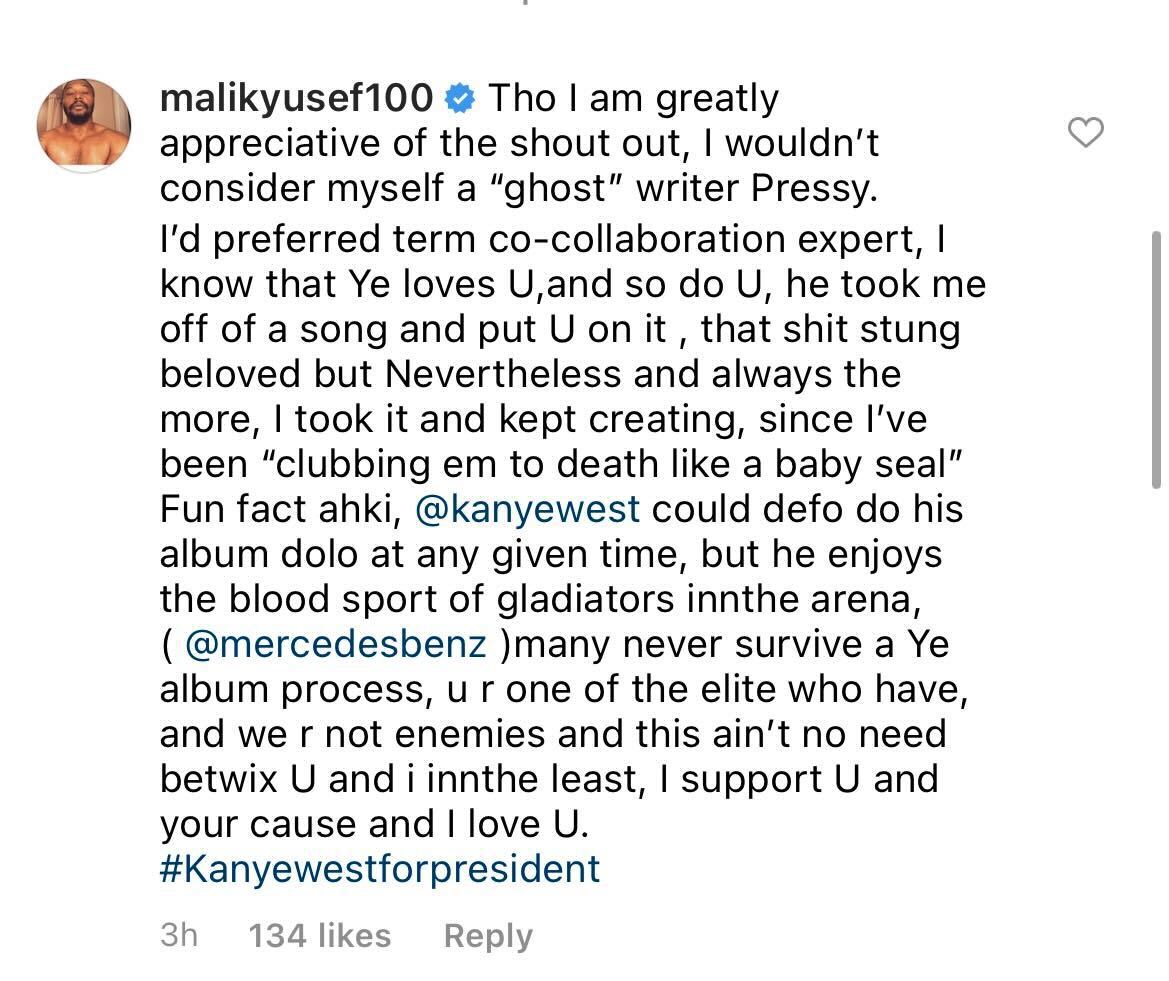 Talib Kweli trolls Kanye with ghostwriter post