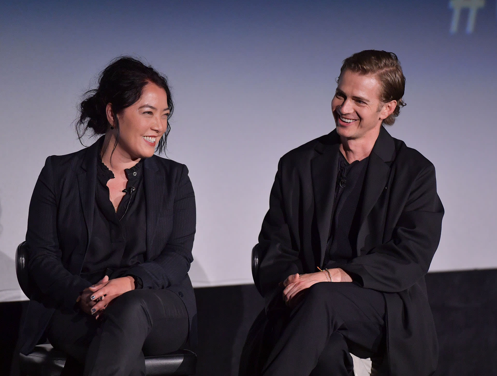 Hayden Christensen and Deborah Chow at Obi-Wan premiere