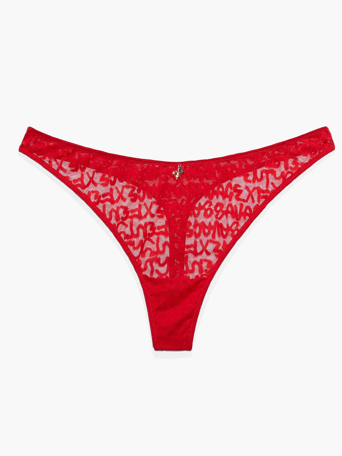 Savage X Mesh Briefs in Red