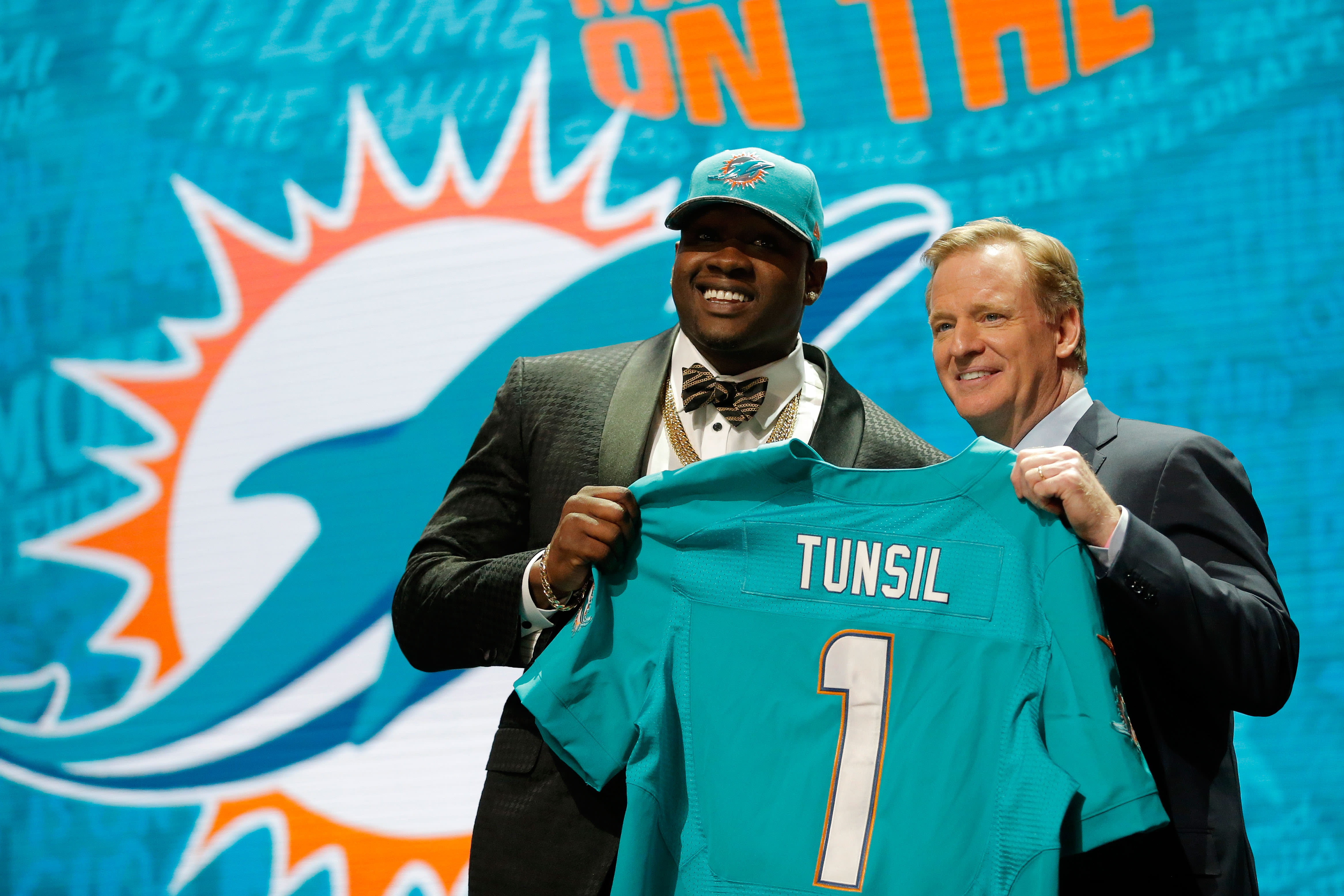 Laremy Tunsil Roger Goodell NFL Draft 2016