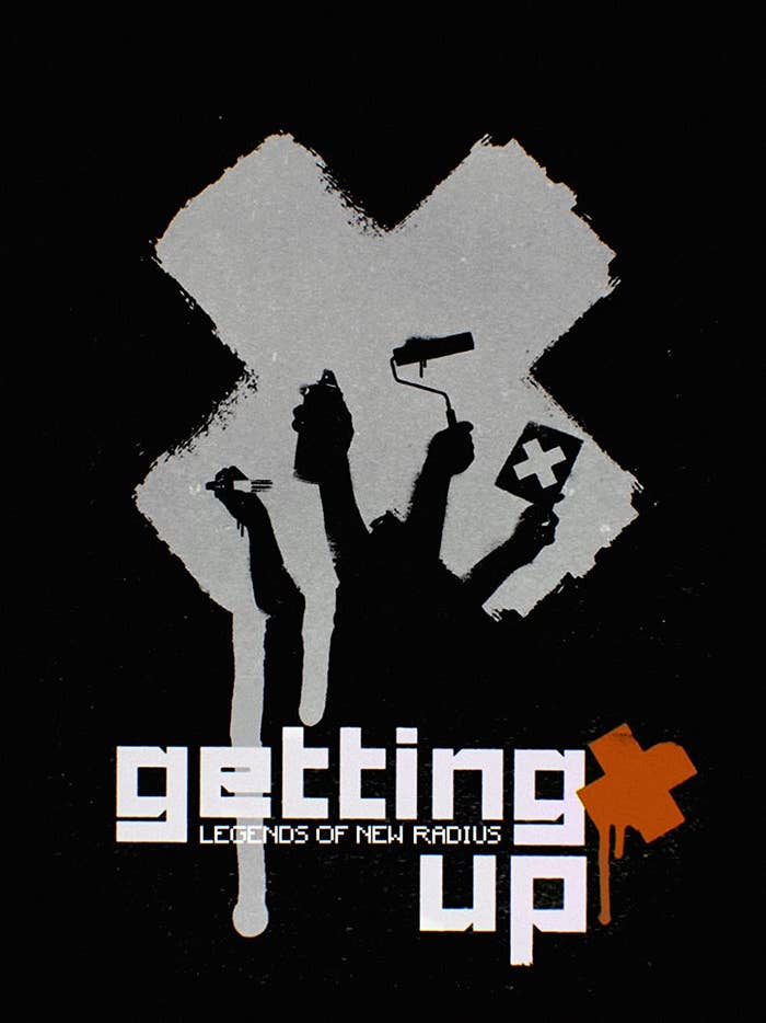 Getting Up poster is pictured