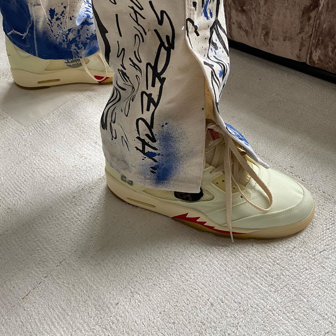 Is The Off-White x Air Jordan 5 Sail Releasing This Month? •