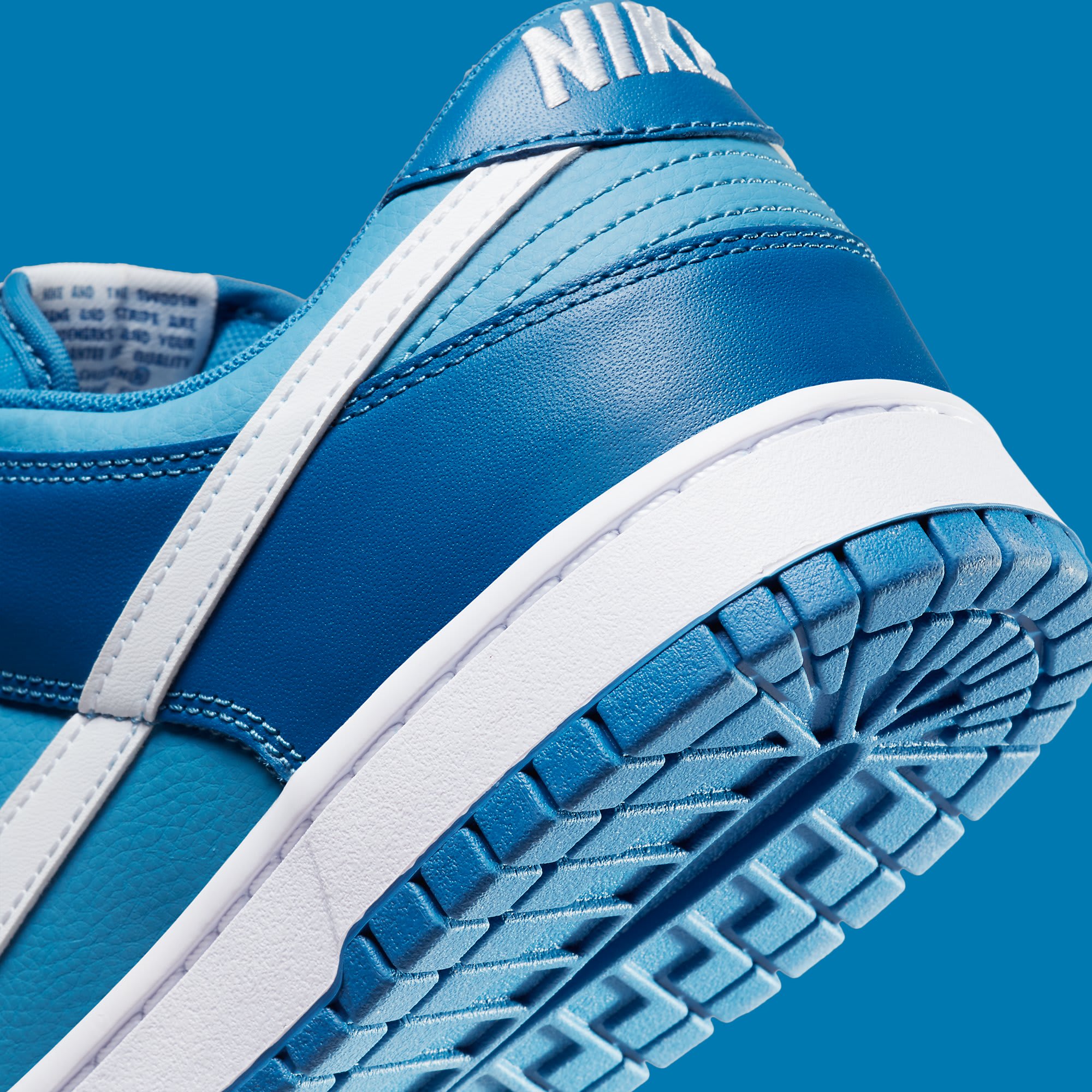Nike Dunk Low Dark Marina Blue Release Date DJ6188 400 Heel Detail