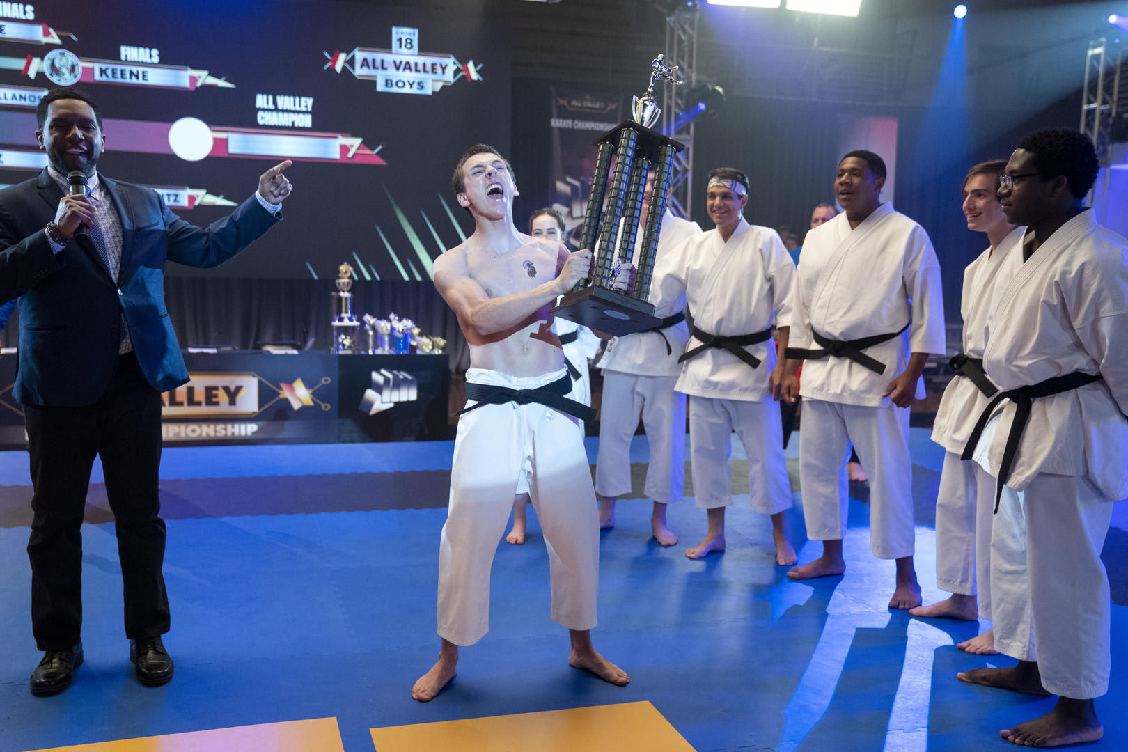 A karate tournament on Cobra Kai