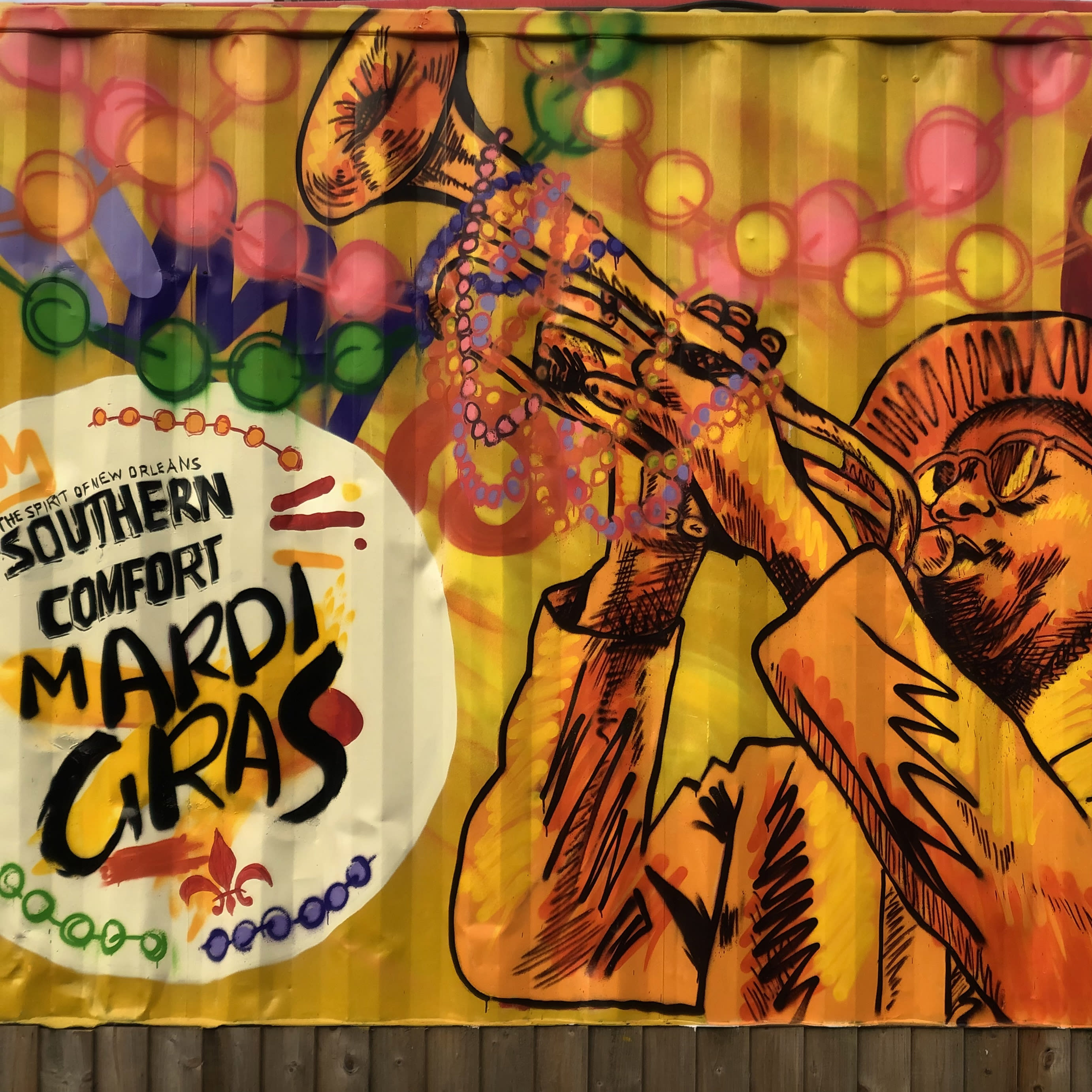 Southern Comfort Mardi Gras Mural