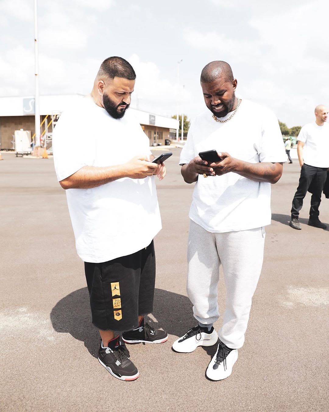 Kanye West Gifts DJ Khaled a Pair of Unreleased Yeezys