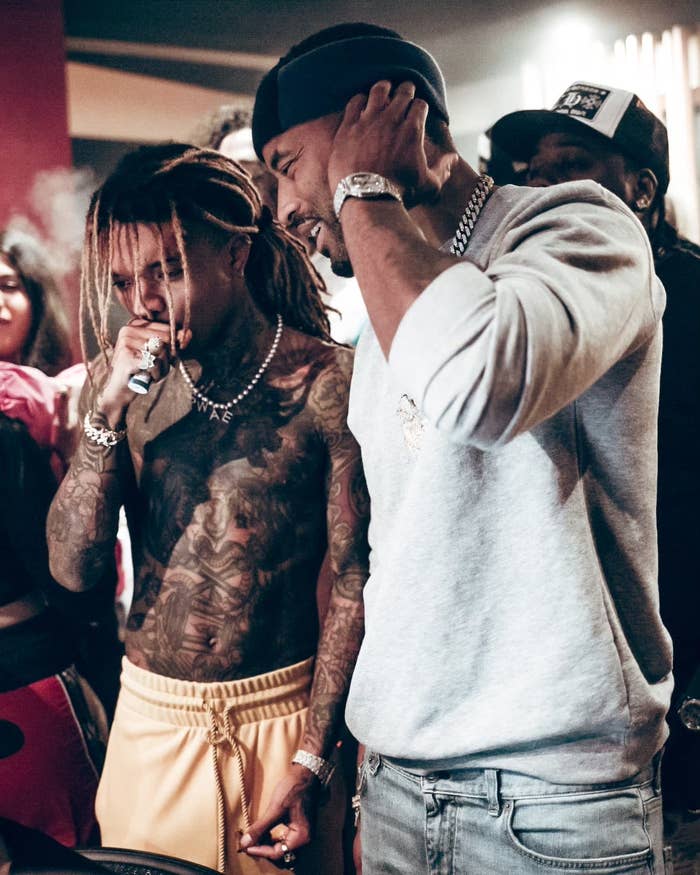 Preme and Swae Lee in the studio