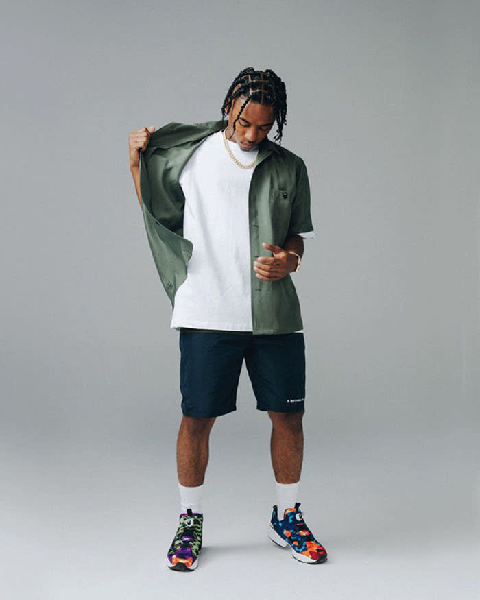 Bape x Reebok Spring 2022 Apparel Collection Button Shirt