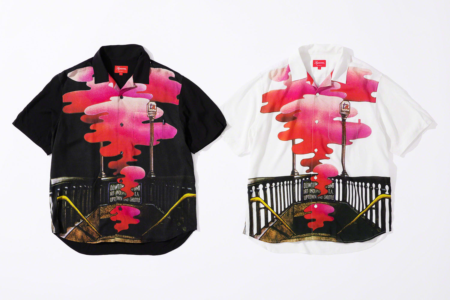 Supreme×The Velvet Underground 2019AW Rayon S/S Shirt シュプリーム×ヴェルヴェット・アンダーグラウンド レーヨンショートスリーブシャツ 半袖オープンカラー総柄シャツ ブラック サイズM【200609】【新古品】【me04】