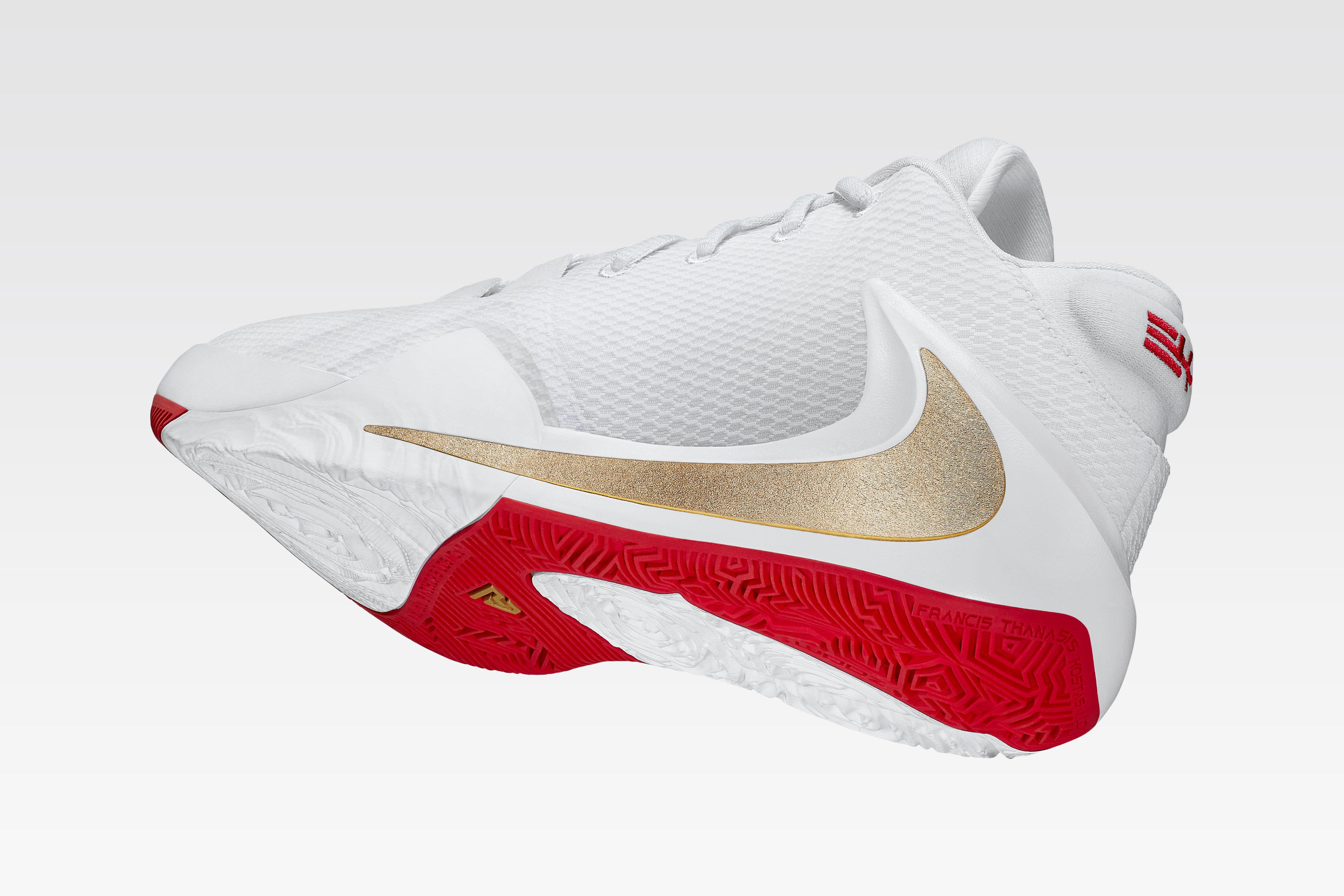 Nike Air Zoom Freak 1 (White/Gold/Red)
