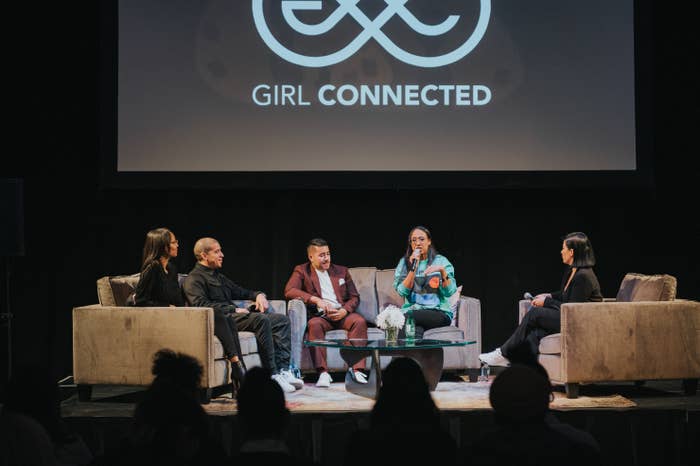 A roundtable of speakers at the Girl Connected Launch