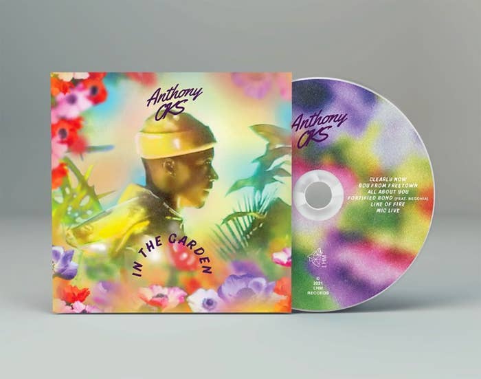 The cover of Winnipeg rapper Anthony OKS EP In The Garden.