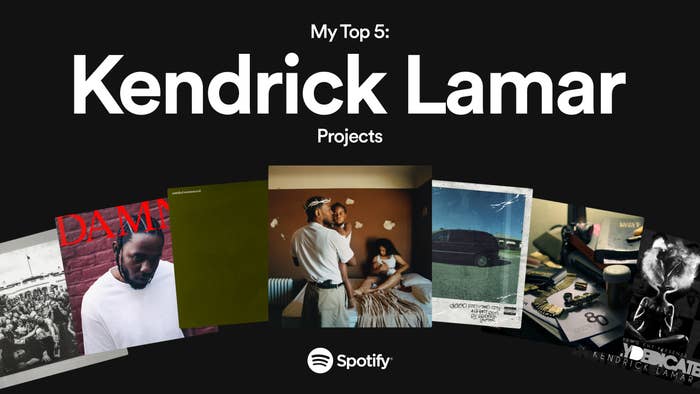 A Spotify and Kendrick Lamar experience is seen in action