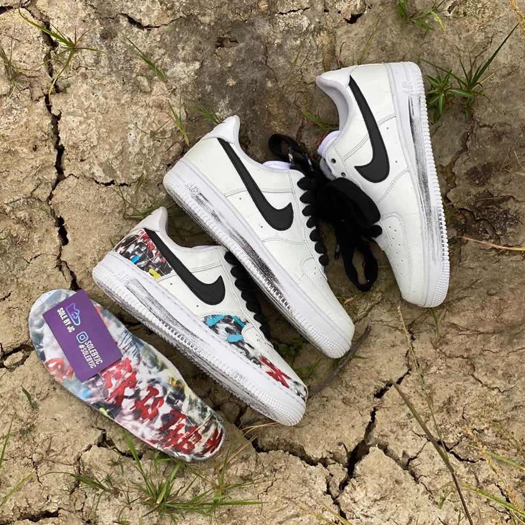 Peaceminusone x Nike Air Force 1 Low White Black Release Date DD3323-100 Medial