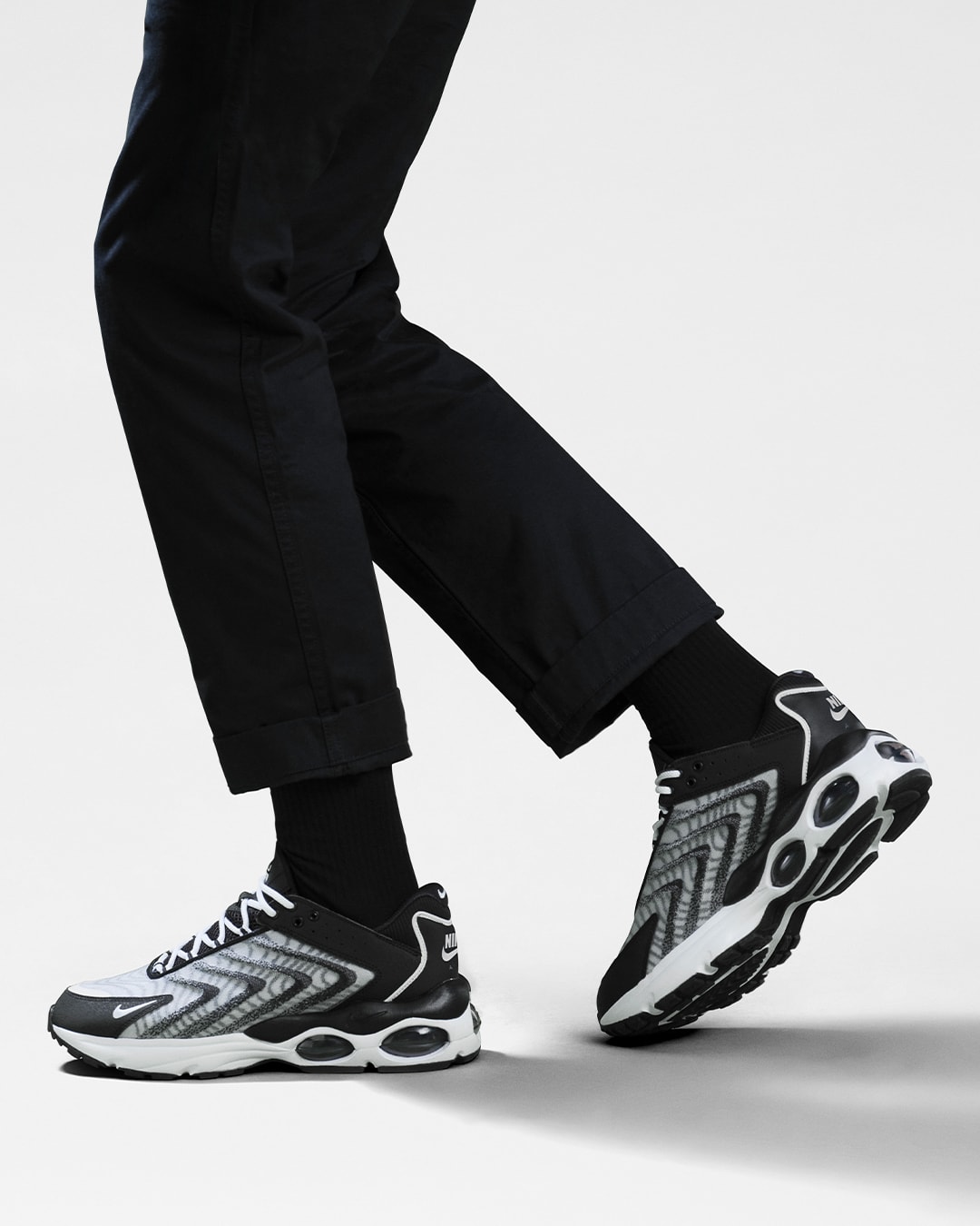 The Nike Air Max Tailwind 1 on foot.