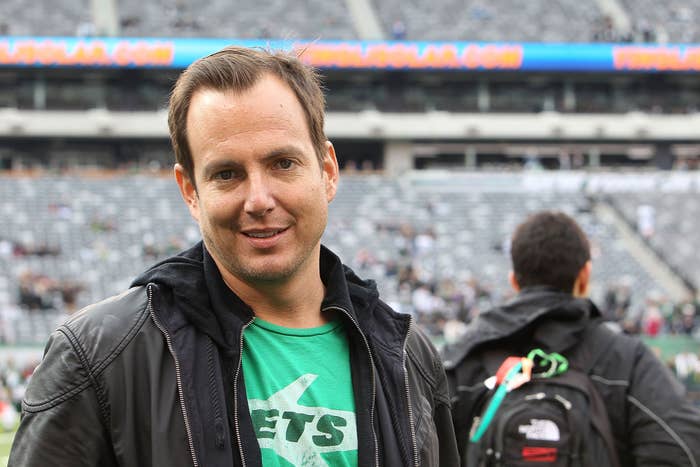 Actor Will Arnett attends the Buffalo Bills Vs. New York Jets game at the New Meadowlands Stadium on January 2, 2011 in East Rutherford, New Jersey