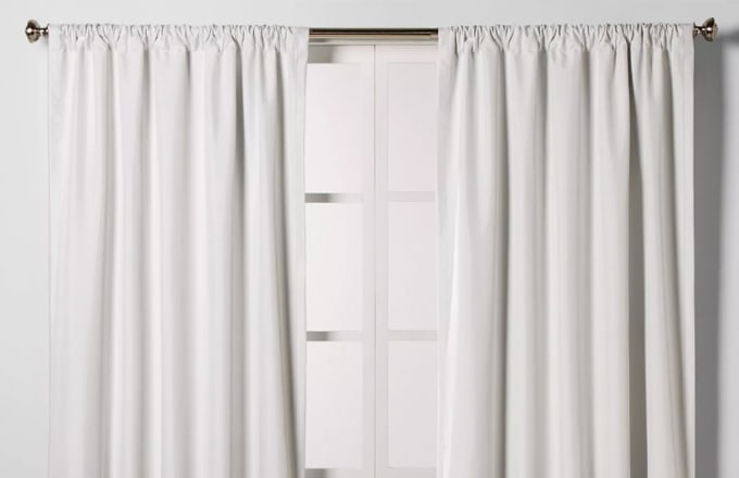 Target Room Essentials Heathered Thermal Darkening Curtain Panel