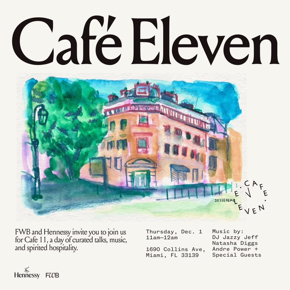 A flyer for the Cafe Eleven event is pictured
