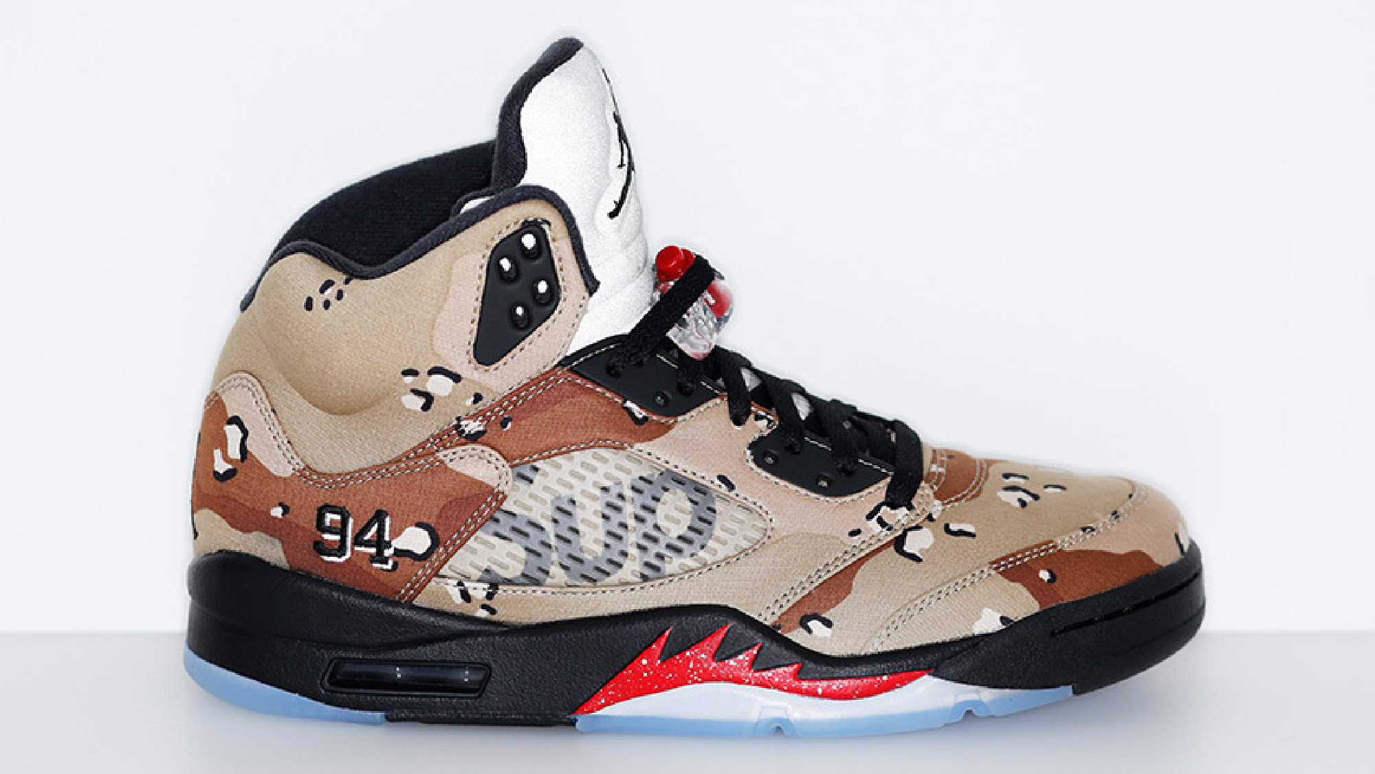 Supreme x Air Jordan 5 &#x27;Desert Camo&#x27; Release Date