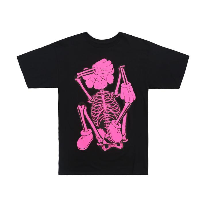KAWS skeleton graphic tee shirt.
