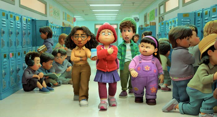Four of the characters in Pixar movie &#x27;Turning Red&#x27;