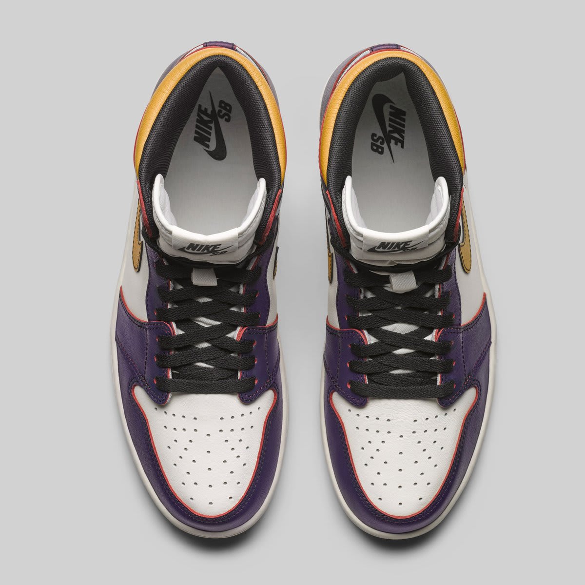 Jordan 1 sb lakers pre order on sale