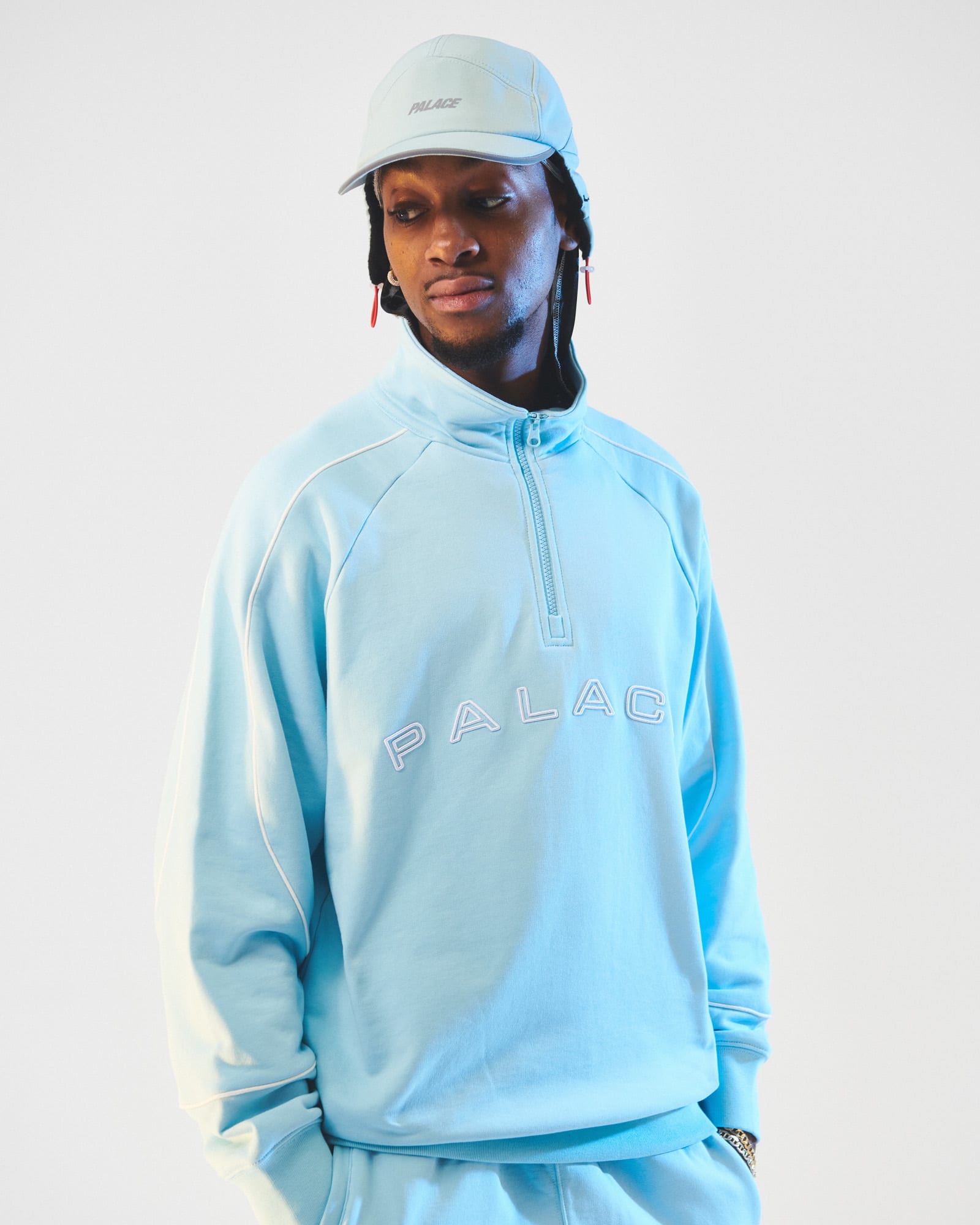 Palace lookbook model pictured