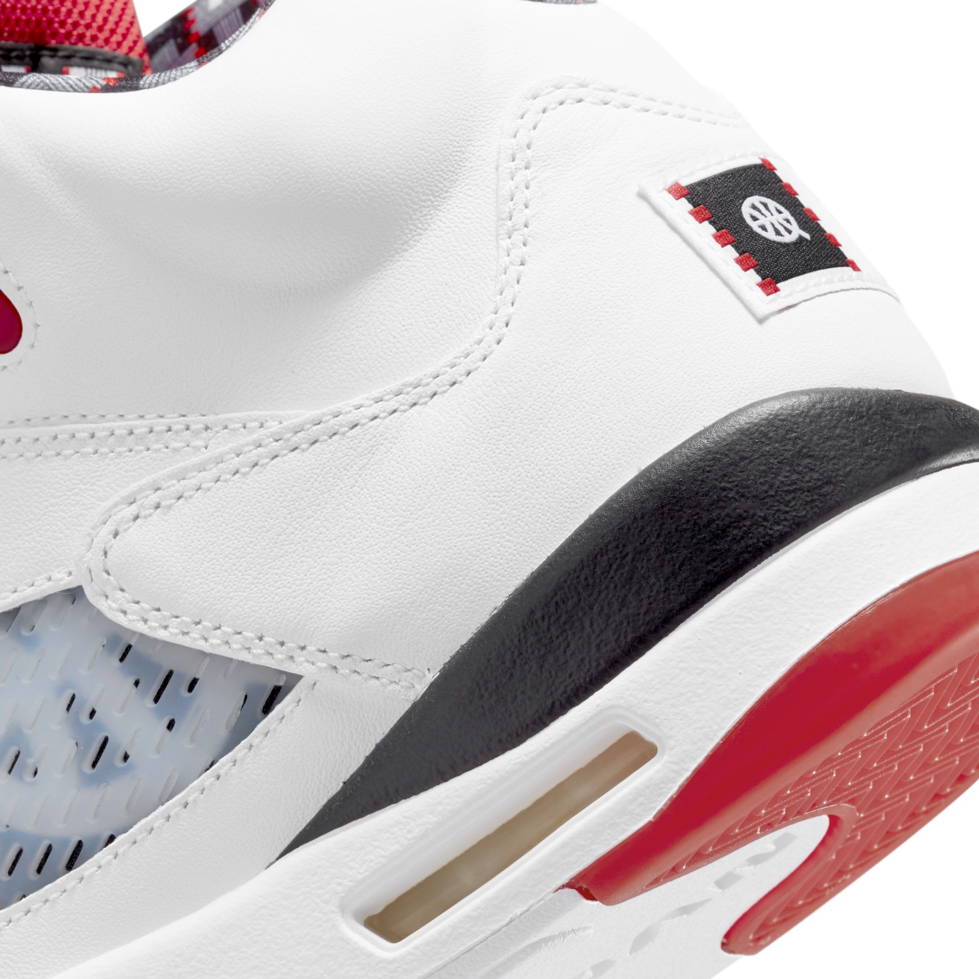 Air Jordan 5 V Quai 54 2021 Release Date Heel Detail