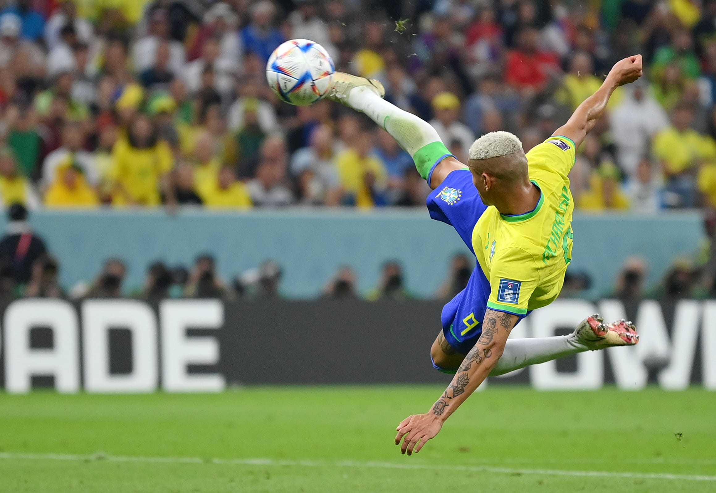 Richarlison scores at goal at the 2022 World Cup