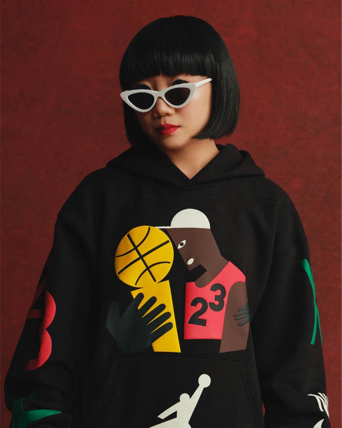 jordan x nina collab black air hoodie