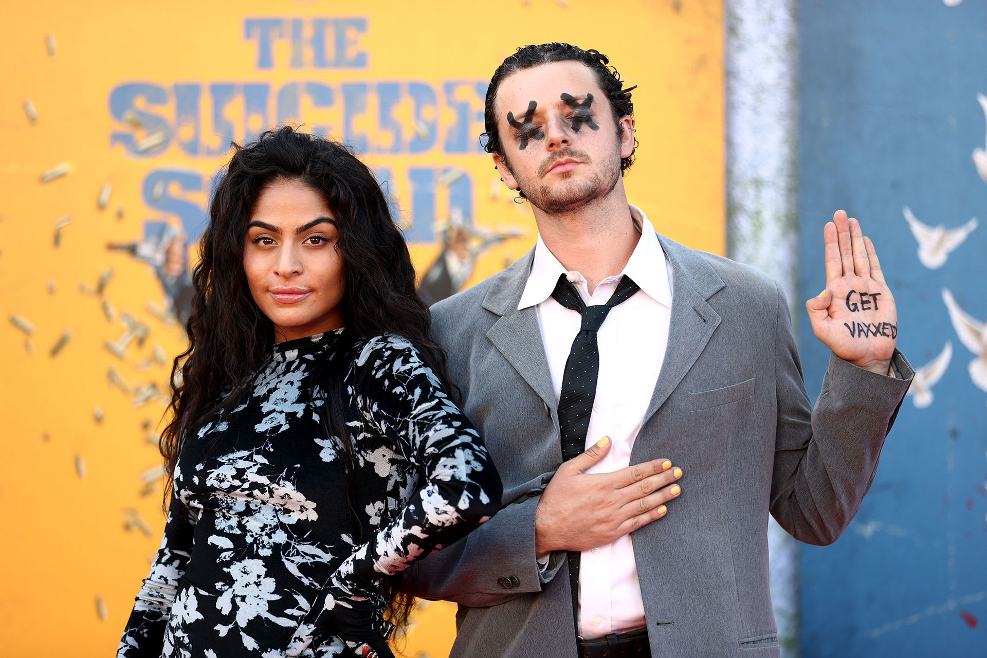 Jessie Reyez and Grandson at the premiere of &#x27;The Suicide Squad&#x27;