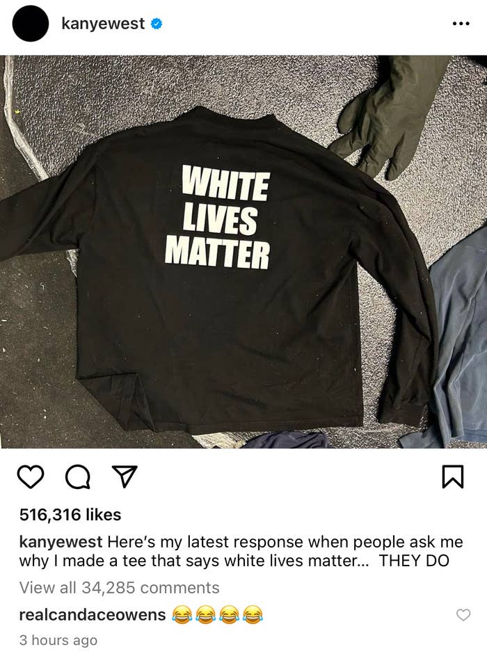 Ye&#x27;s WLM shirt again on his IG feed