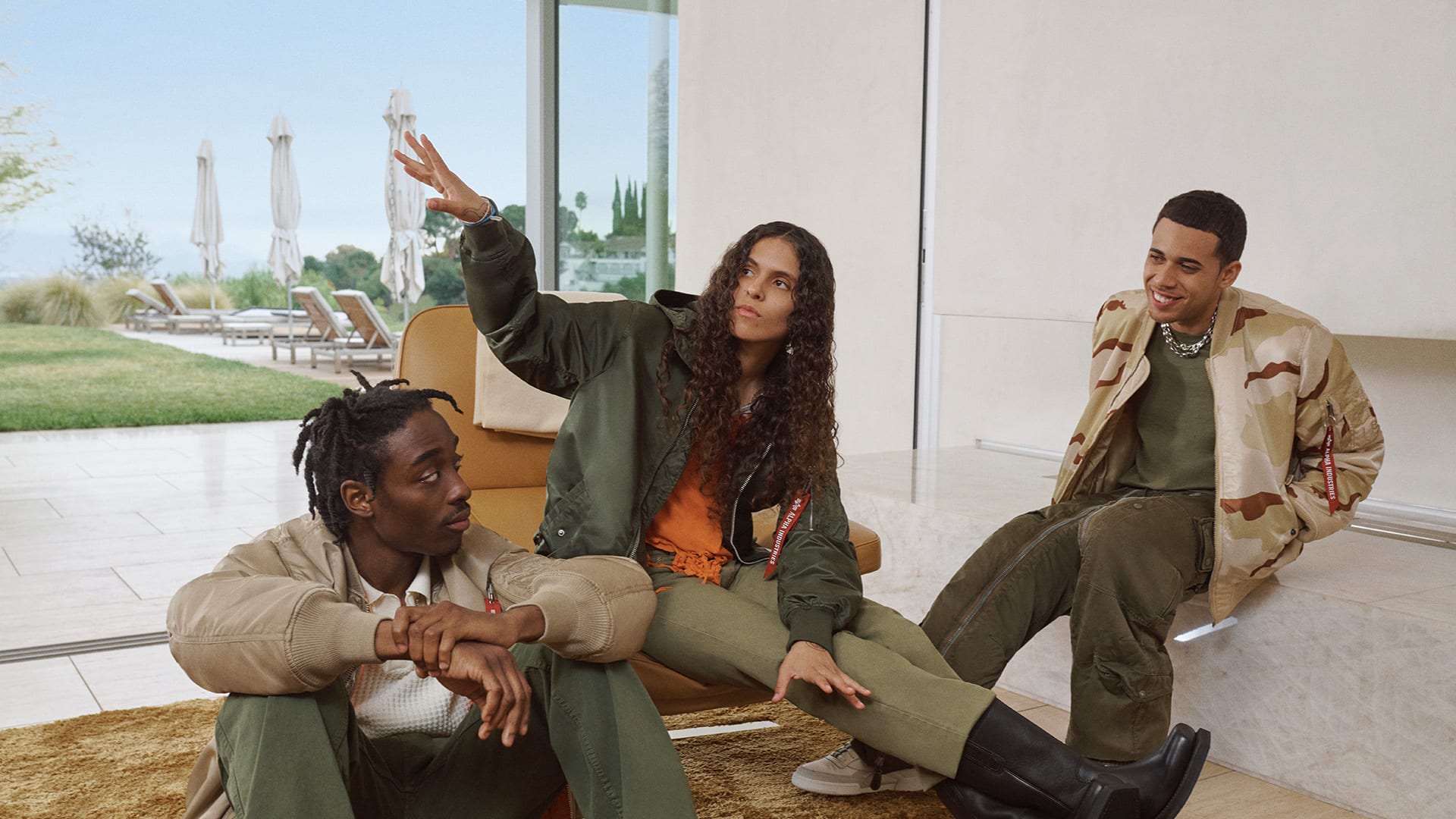 070 Shake and the 070 crew for Alpha Industries&#x27; SS22 campaign