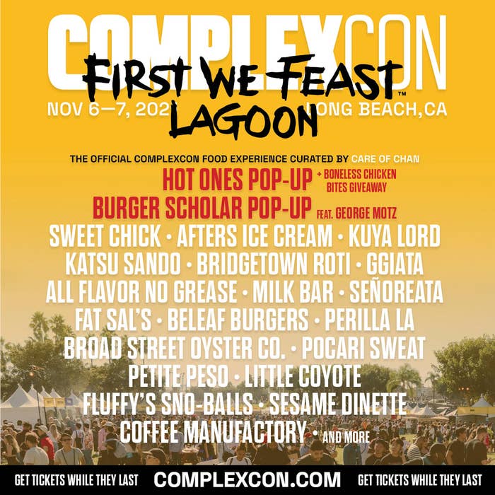 ComplexCon reveals food lineup.