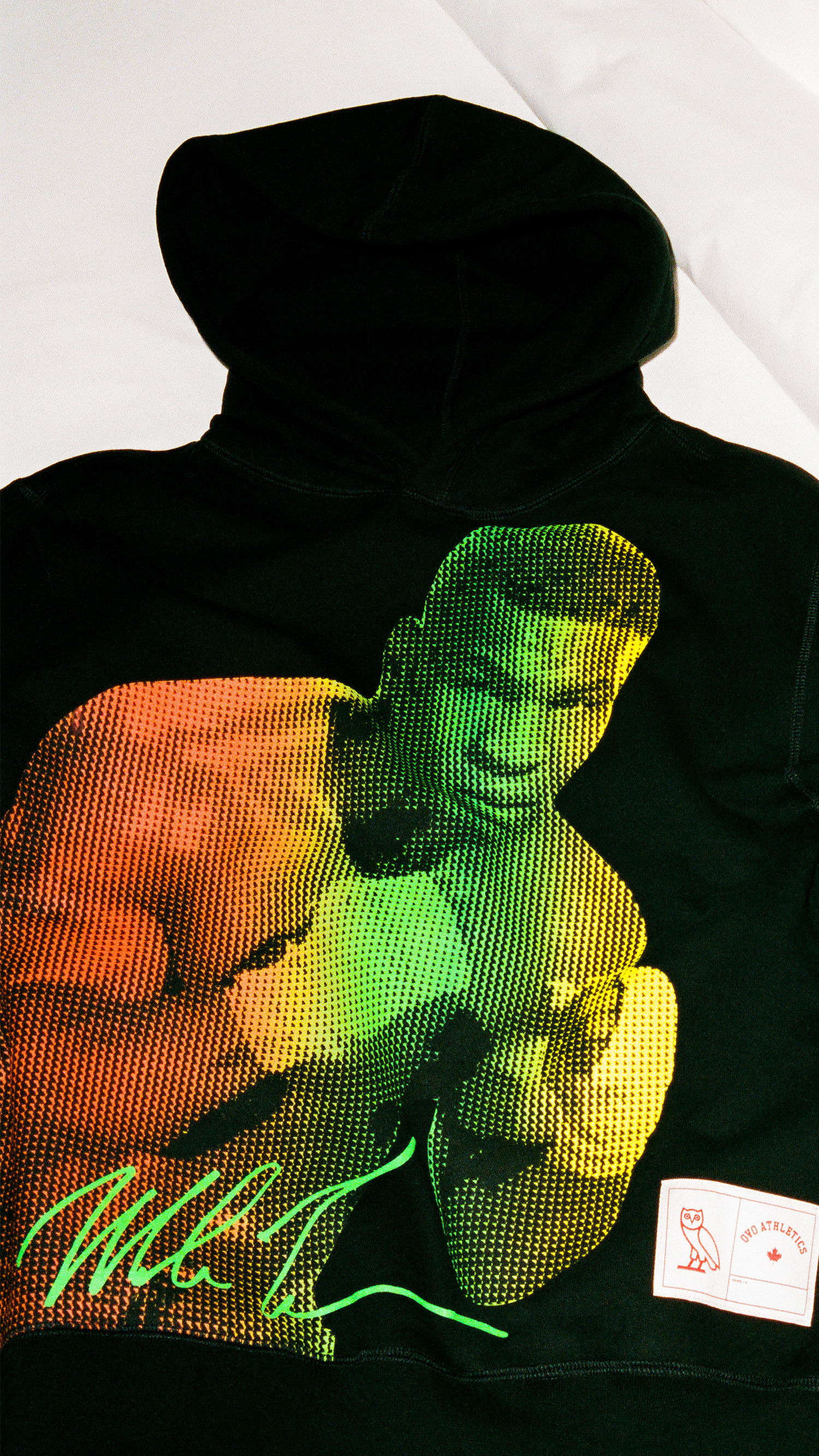 shot of the OVO x Tyson hoodie