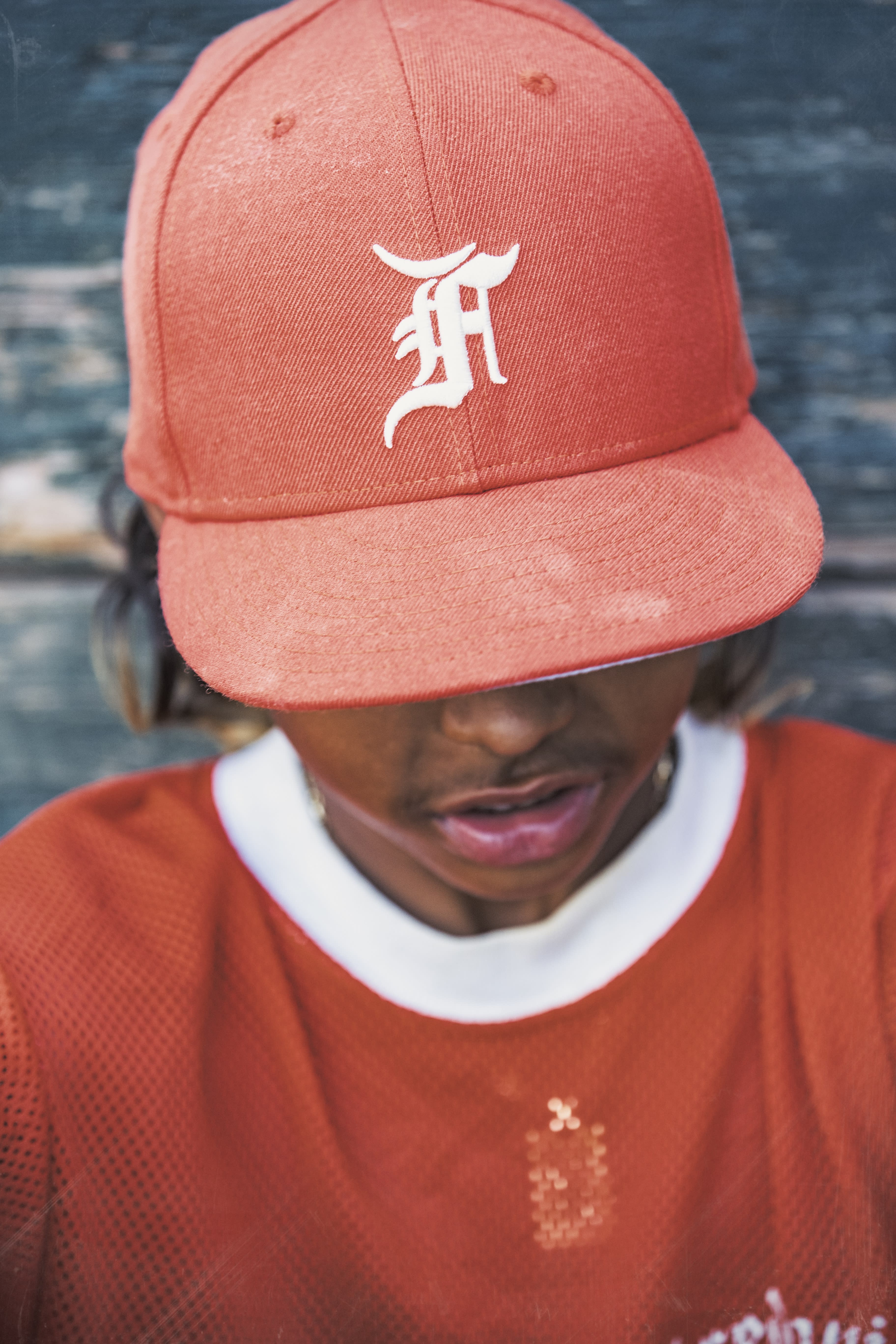 fog new era red 7 1/2 fear of god 赤 - キャップ