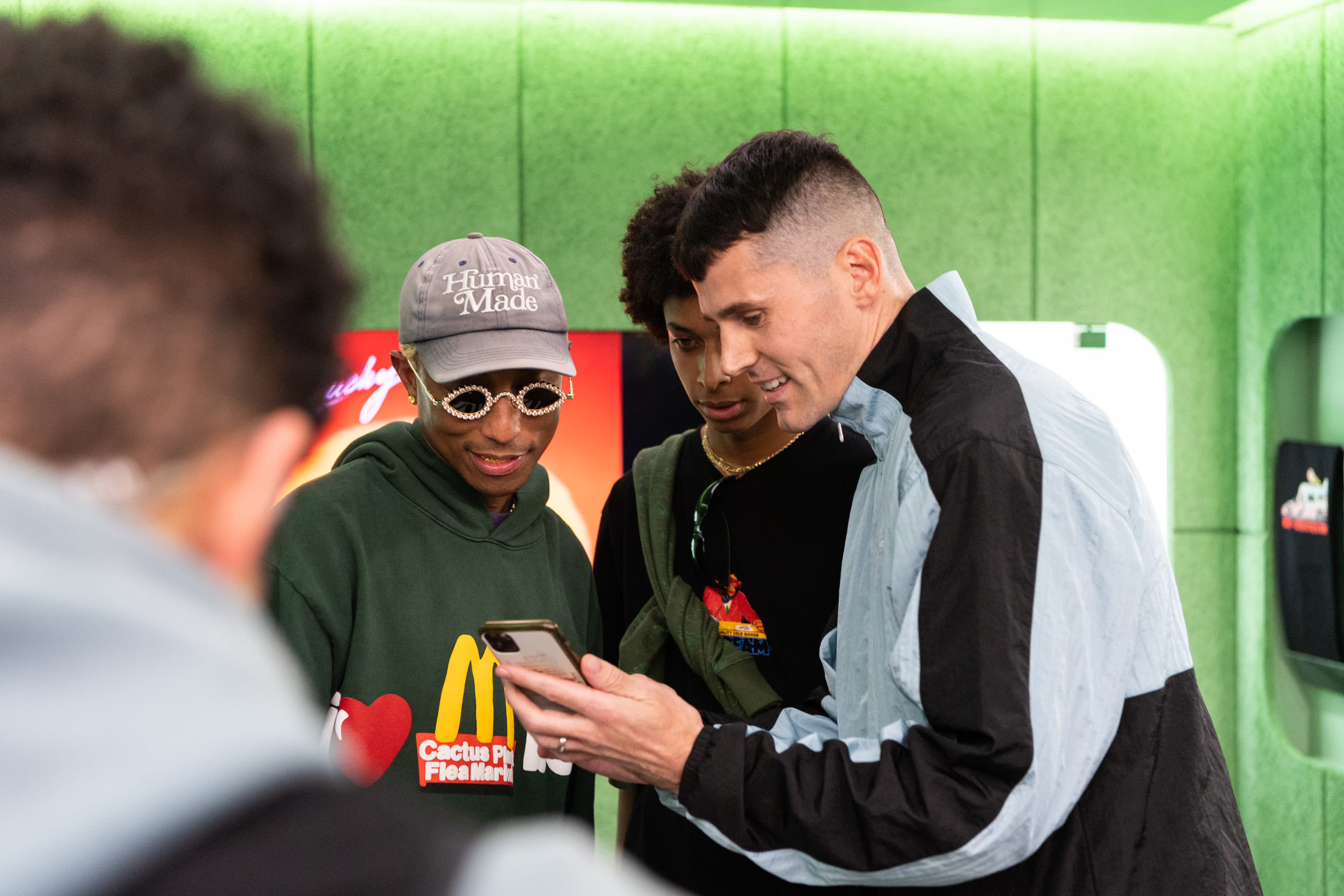 Pharrell pictured in a press photo