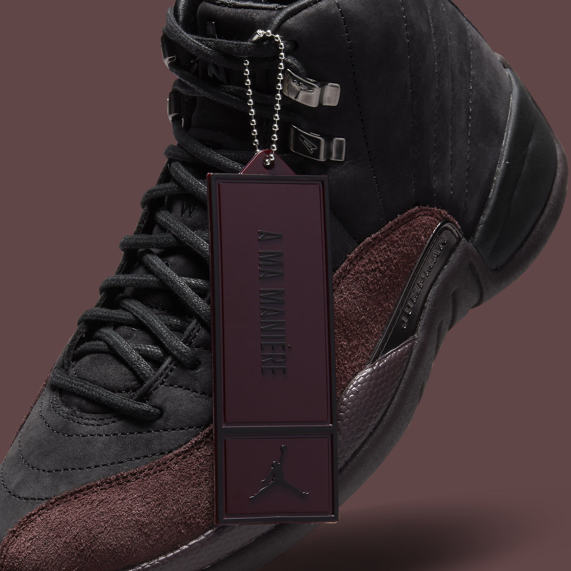 A Ma Maniere x Air Jordan 12 Black DV6989 001 Hangtag